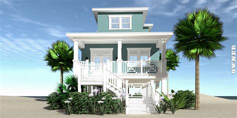 Owner. 3 Bedroom Beach House Plan by Tyree House Plans.