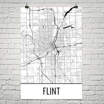 Street Map Of Flint Michigan - Tourist Map Of English