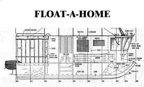 Free boat plans for the 21 Float-A-Home, extremely simple to build ...