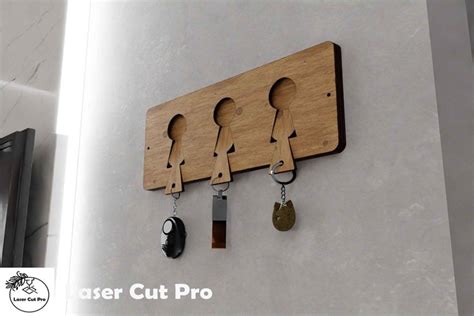 Key Holder for Wall Decor with 3 Key Hooks,Hooks for Hanging