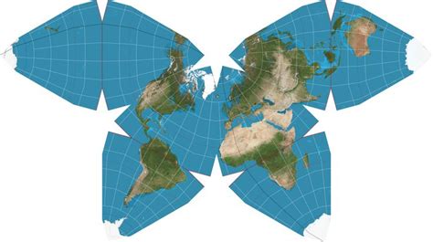 Waterman projection - Waterman butterfly projection - Wikipedia | Map ...