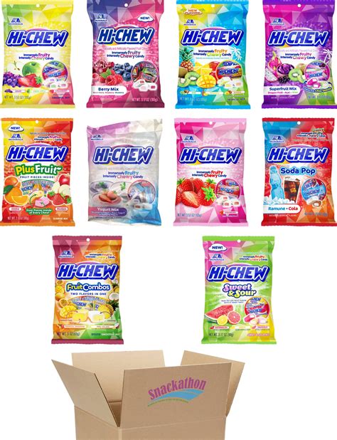 Buy Hi Chew 10 Variety Pack (Original, PlusFruit, Combos, Tropical ...