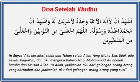 Doa Doa Wudhu Lengkap Dan Artinya - Homecare24