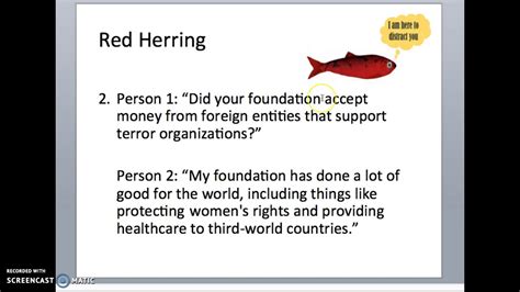 Red Herring Fallacy Examples - slideshare