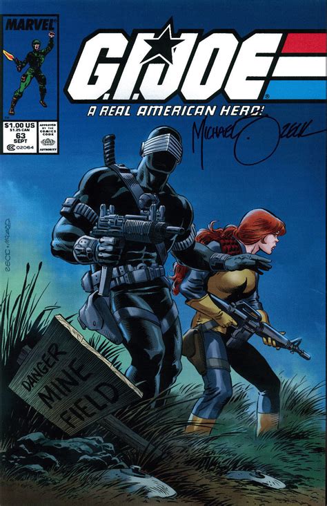 MARVEL Comics G.I.JOE SNAKE EYES and SCARLET 11x17 ART PRINT Signed by ...