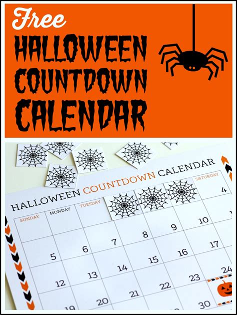 Free Printable Halloween Countdown Calendar | Catch My Party