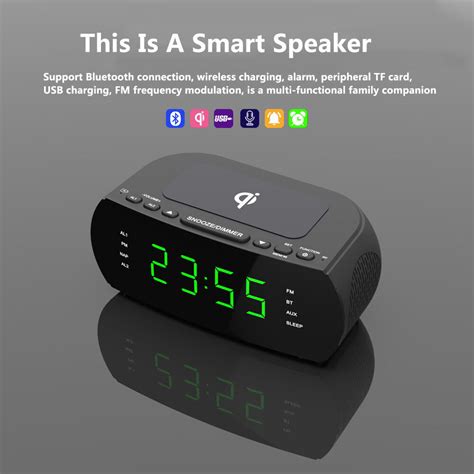 Buy Wholesale China Bluetooth 5.0 Qi Clock Radio, Wirelsee Charge ...