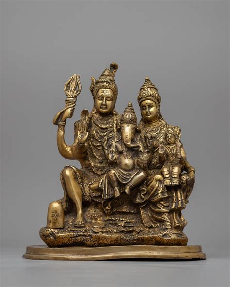 Lord Shiva and Family Statue | Himalayan Art Work