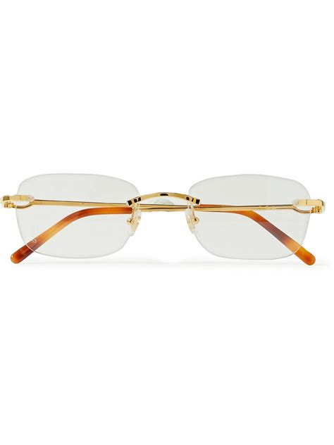 Cartier Eyewear - Frameless Gold-Tone Optical Glasses Cartier