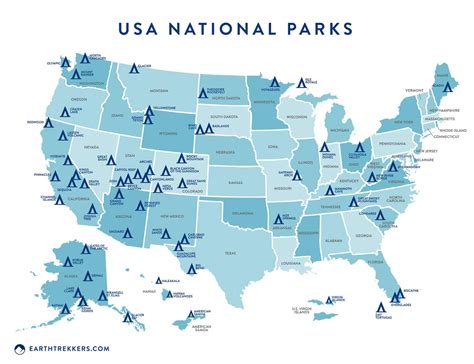 Ultimate US National Parks List for 2023 (+ Printable Checklist) – Earth Trekkers