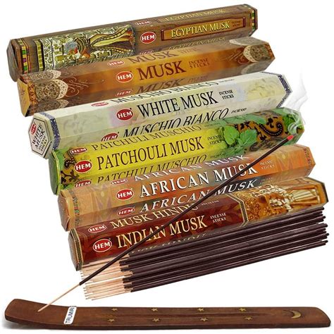 Hem Incense Sticks Variety Pack #17 And Incense Stick Holder Bundle ...