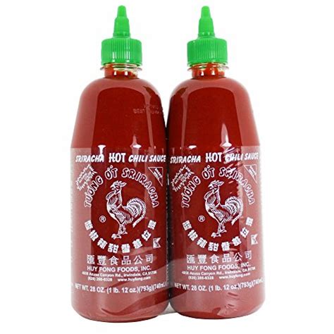 Huy Fong Foods Sriracha Sauce, 28 oz. (Pack of 2) | Scoville Scale