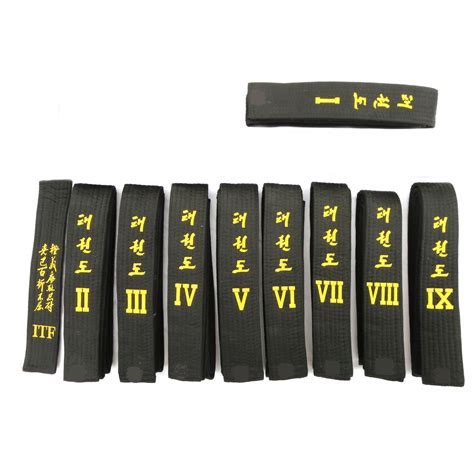 Belts -- Vertical Rank - www.Taekwondo-Supplies.com