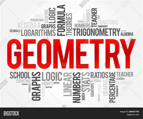 Geometry Word Cloud Image & Photo (Free Trial) | Bigstock