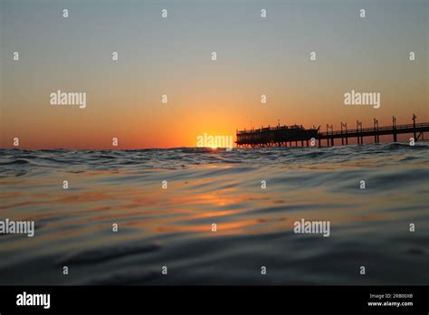 Sunset with the Jetty Stock Photo - Alamy