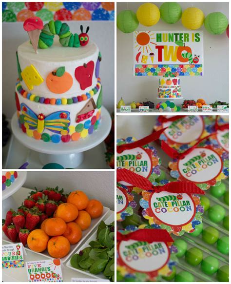 Kara's Party Ideas Very Hungry Caterpillar 2nd Birthday Party | Kara's Party Ideas