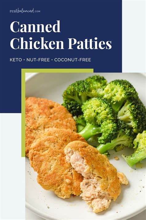 Canned Chicken Patties | Real Balanced | Recipe | Chicken patties ...