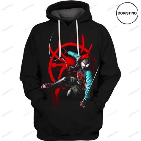 Miles Morales Spiderman Limited Edition 3d Hoodie