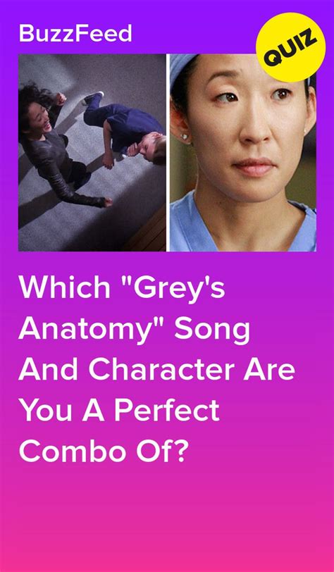 Everyone's A Combo Of A "Grey's Anatomy" Song And Character — Here's Yours | Greys anatomy songs ...