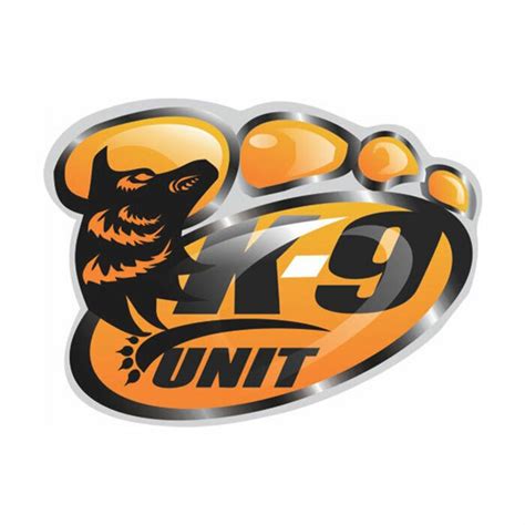 K-9 Unit Decal - 4 inch Window Size (Premium Vinyl)