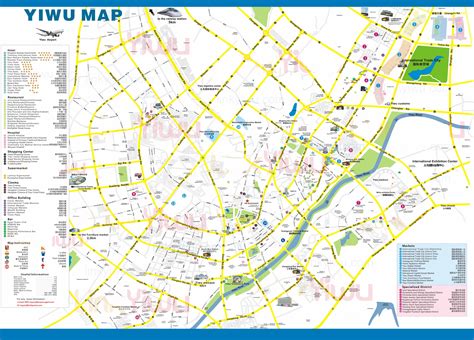 Yiwu China Map,Yiwu Map,Yiwu Market Map