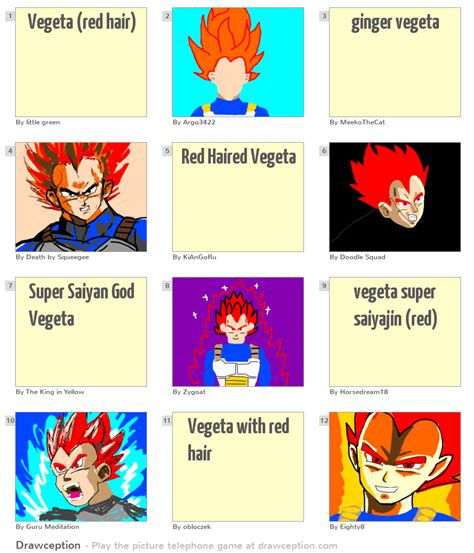 Vegeta (red hair) - Drawception