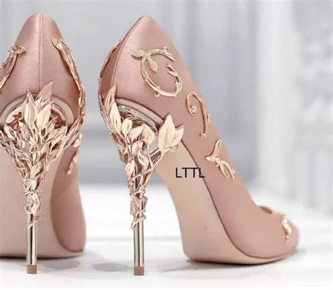 Aliexpress.com : Buy New Arrival Awesome Pink Silk Metal Stiletto High Heel Shoes Women Fancy ...