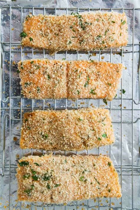 Panko Crusted Salmon with Homemade Tartar Sauce - Taste and Tell