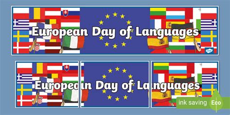 European Day of Languages Display Banner (teacher made)