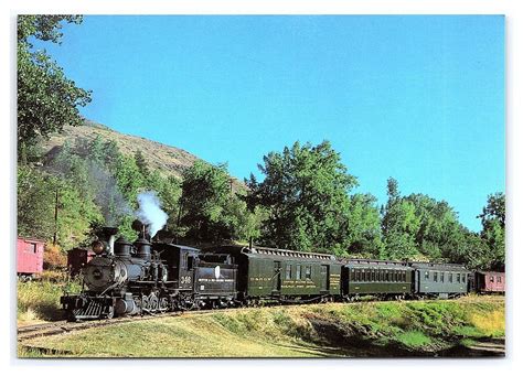 Narrow Gauge Passenger Train Colorado Railroad Museum Postcard Railroad ...