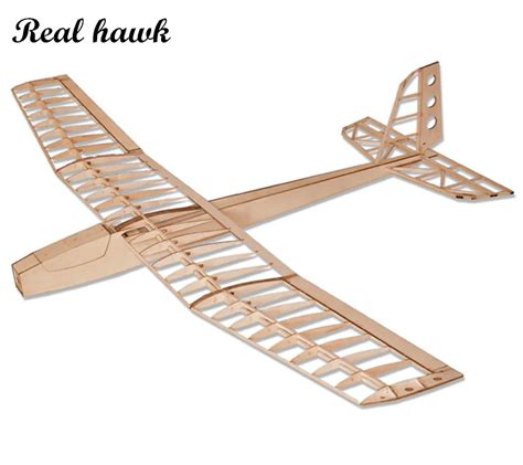 RC Plane Laser Cut Balsa Wood Airplane Red wild goose motor glider Wingspan 1250mm Balsa Wood ...