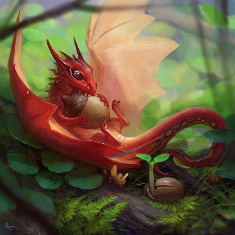 Tiny Dragon by AlsaresLynx.deviantart.com on @DeviantArt | Dragon artwork, Baby dragon art, Tiny ...