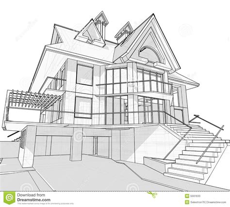 Dream House Sketch Modern House Drawing : 16,000+ vectors, stock photos ...