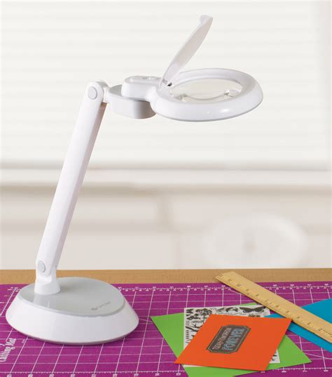 OttLite Space Saving LED Magnifier Desk Lamp White | JOANN