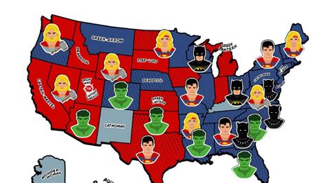 Who's your hero? New poll shows favorite superheroes state by state