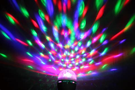 3W E27 LED Full Color Rotating Lamp Disco Party Bar Club Effect Stage Light Bulb | eBay