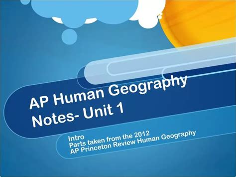 PPT - AP Human Geography Notes- Unit 1 PowerPoint Presentation, free download - ID:1553598