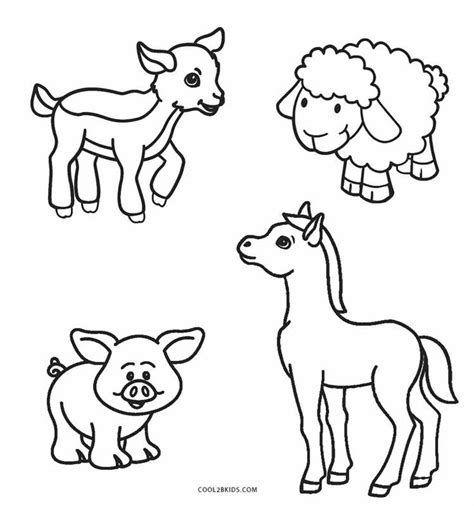 Printable Farm Animals Coloring Pages - JuniorilOlsen