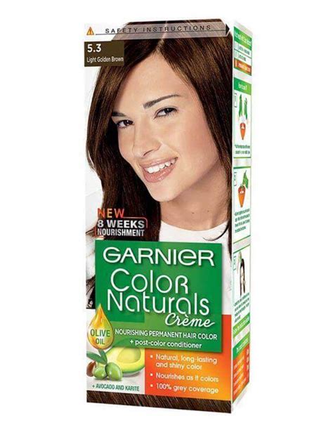Garnier Color Naturals Hair Color (5.3 Light Golden Brown) - Leyjao.pk
