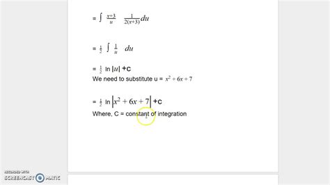 Integral of Logarithmic Functions-Example-3 - YouTube