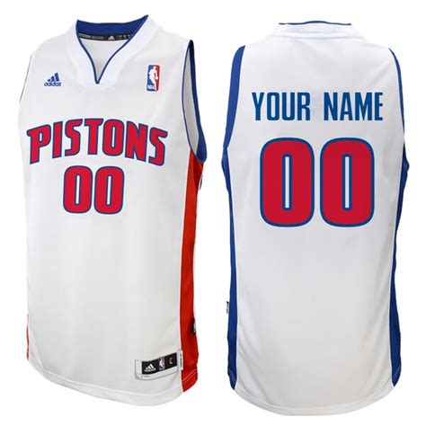 adidas Detroit Pistons Youth Customizable Replica Home Jersey - NBA Store