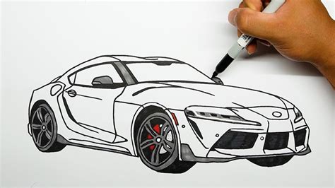 How To Draw A Toyota Supra