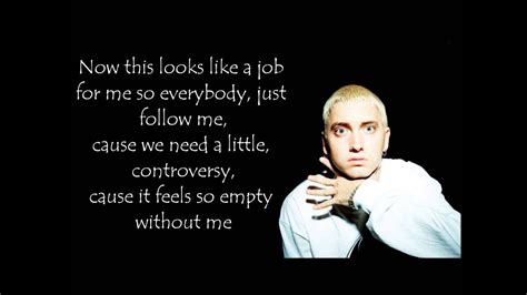 Eminem - Without me (lyrics on screen) - YouTube