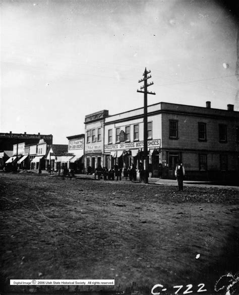 Men outside the Ogden Co-Op Store Approx. 1890 Ogden, Utah | Ogden, Ogden utah, Historical