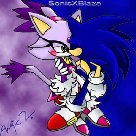 the kiss - sonic x blaze Photo (25074641) - Fanpop