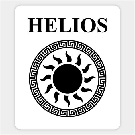 Helios Ancient Greek God of the Sun Symbol - Helios - Magnet | TeePublic