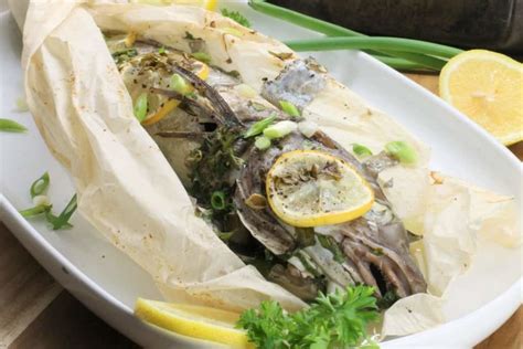 Baked Haddock in Parchment with Lemon and Herb - Earth, Food, and Fire