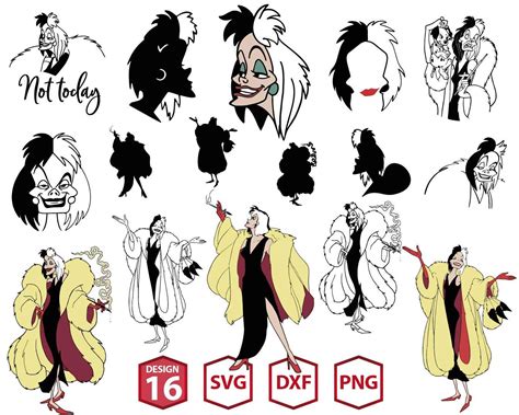 Cruella De Vil Villain Svg, UPP111 | UPPLOP Graphics Resources