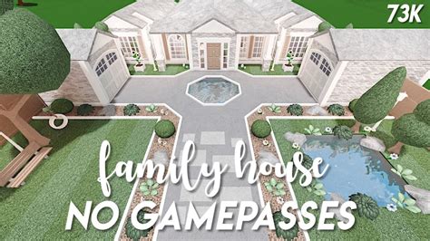 Bloxburg Family House 1 Story No Gamepass Layout - Draw-uber