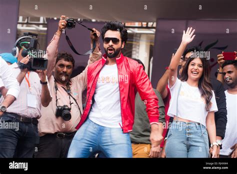 Jackky Bhagnani promoting their film Stock Photo - Alamy